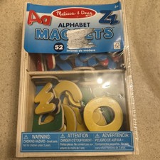 NEW Melissa  Doug Wooden Magnetic Alphabet, Letters  Item  448 Age 3 