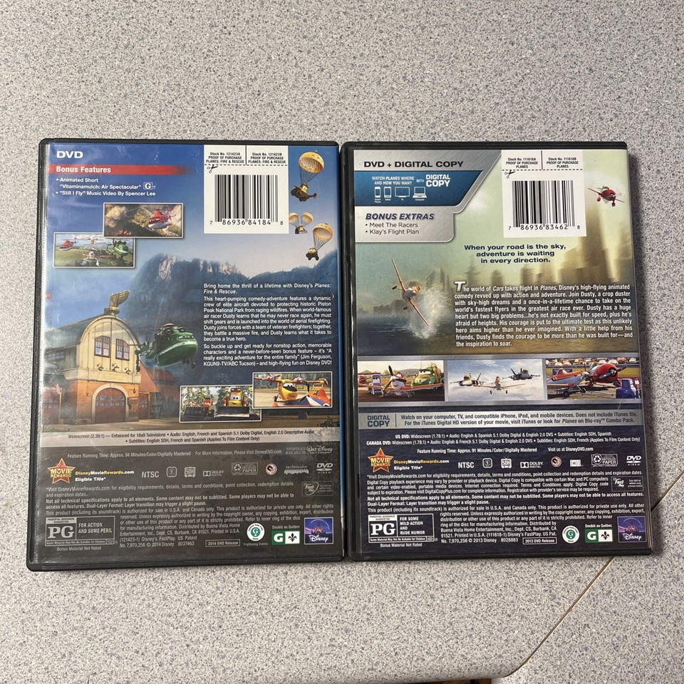 Like New! DVD - Disney Planes AND Disney Planes Fire & Rescue | eBay