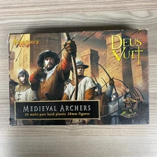 MEDIEVAL ARCHERS DEUS VULT FIREFORGE GAMES HISTORICAL WARGAMING 28MM PLASTIC