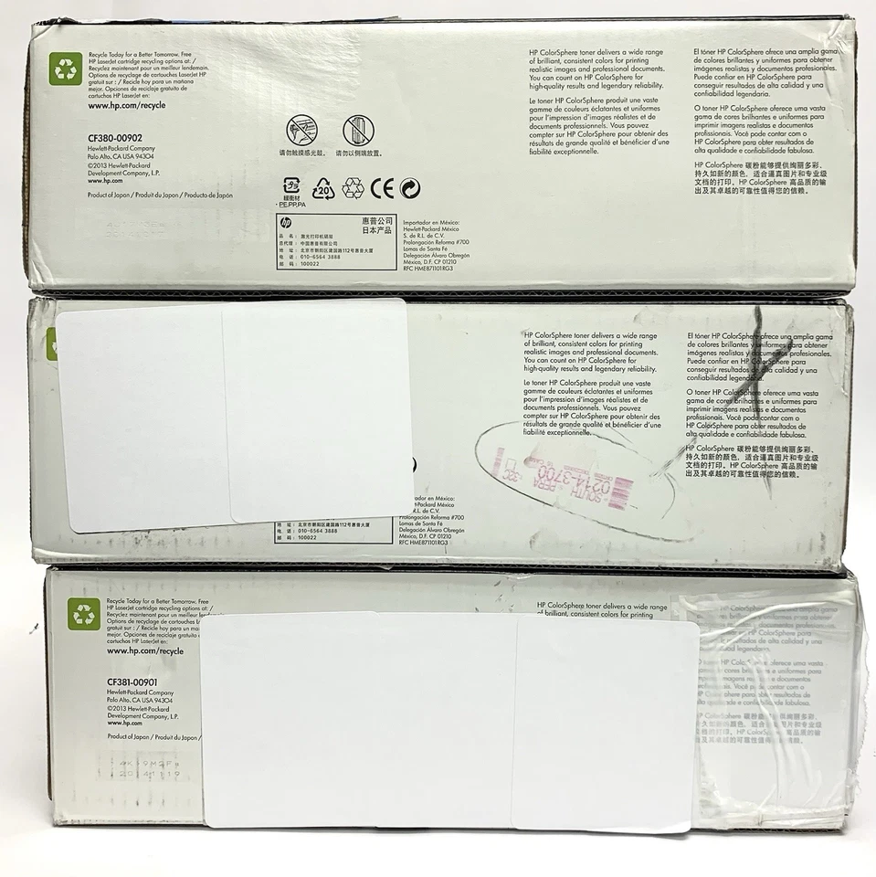 Genuine HP Toner: 321x Black 312a Yellow 312a Cyan *Factory Sealed* - Image 2 of 4