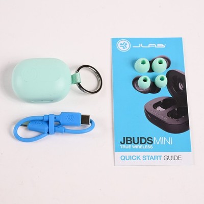 JLab JBuds Mini True Wireless Bluetooth Earbuds - Mint - Open Box