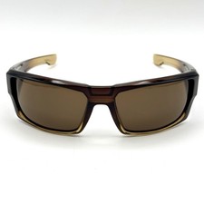 SPY Optics Dirk Sunglasses Clear Brown Designer Fashion Frame  Polarized Lenses
