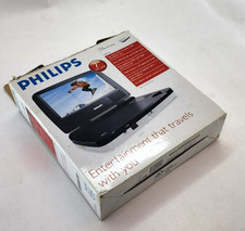 Philips Portable DVD Player 7" Widescreen PET702/37 With Remote Tested- White