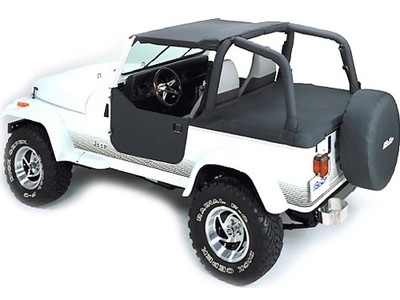 Verdeck Strapless Bikinitop Bikini Top schwarz Bestop Jeep Wrangler YJ 92-95