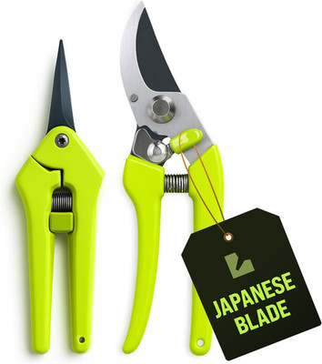2-Pack Stainless Steel Gardening Scissors, Pruning Shears and Clippers for Garde