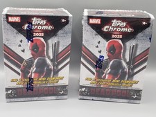 2025 Topps Chrome MARVEL Deadpool Blaster Box Lot of 2-New/Factory Sealed