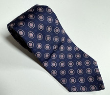 Brooks Brothers Makers Merchants Silk Tie Made In USA Blue Floral Print