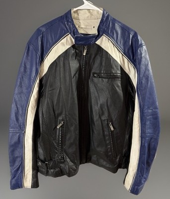 VTG Wilson Leather M. Julian Cafe Racer Moto Jacket Mens Large