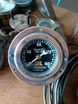 #ad WW1 RFC Aircraft Oil Pressure Gauge GBP 700.00