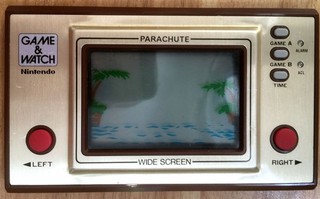 CONSOLE NINTENDO GAME & WATCH WIDE SCREEN PARACHUTE PR 21 1981 FONCTIONNELLE TBE