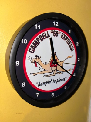 #ad Campbell 66 Camel Gas Oil Service Station Garage Mechanic Advertising Clock Sign $37.99