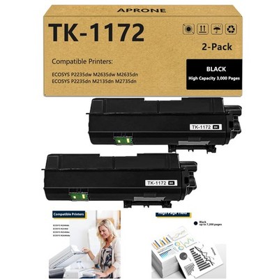 Cost-Effective Kyocera TK-1172 Toner Cartridges - 2 Pack for 7200 Pages