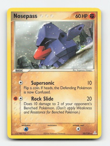 Nosepass 25/110 - R HP - Pokemon MP