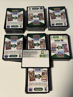 Pokemon TCG Online Code Karten - unbenutzt - 700+