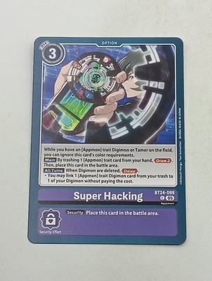 Digimon TCG Einzelkarte Super Hacking NM