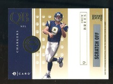 2001 Upper Deck E-Card Drew Brees Chargers RC Rookie. rookie card picture