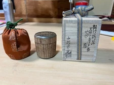 Tea utensils, Soetsu Nakamura, paulownia bamboo makie