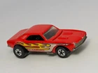 Vintage 1982 Hot Wheels Diecast Blackwall 67 Camaro Red W/Flames Diecast