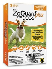 ZoGuard Plus Preventative Treatment Flea Tick for Small Dogs 5-22 lbs 3 Month