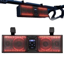 400W 16 In. ATV Sound Bar SXS Speakers Bluetooth-Compatible with Multicolor LED