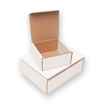 White Corrugated Mailers 8 x 6 x 1'' For Mailing/Shipping ECT-32B 50/Case
