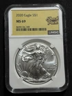 2020 $1 American Silver Eagle NGC MS69