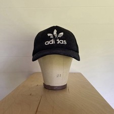 Vintage 80s Adidas Trefoil Mesh Snap Back Trucker Hat