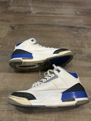 Air Jordan 3 Retro ホワイト/ブルー/ブラック US9.5 Size 10 - Jordan 3 Retro Mid Racer Blue 195238838591| eBay