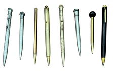 Vintage Mechanical Pencil Lot Sterling, GF,  Henber, Perfect Point, Eversharp