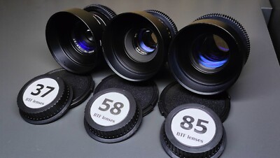 Canon EF ANAMORPHIC BOKEH&FLARE Purple SET 37 58 85 Cinemod Mir Helios Jupiter