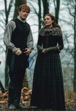SAM HEUGHAN SKELTON signed Autogramm 20x30cm OUTLANDER in Person autograph COA