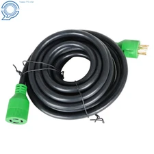 30 Amp 25 Feet Heavy Duty Generator Power Cord  NEMA L14-30P/R 4x10 Gauge 7500W