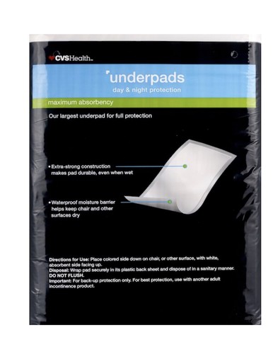 Underpads, Day & Night Protection, Maximum Absorbency XXL 30 Ct,30x36 - Picture 4 of 6