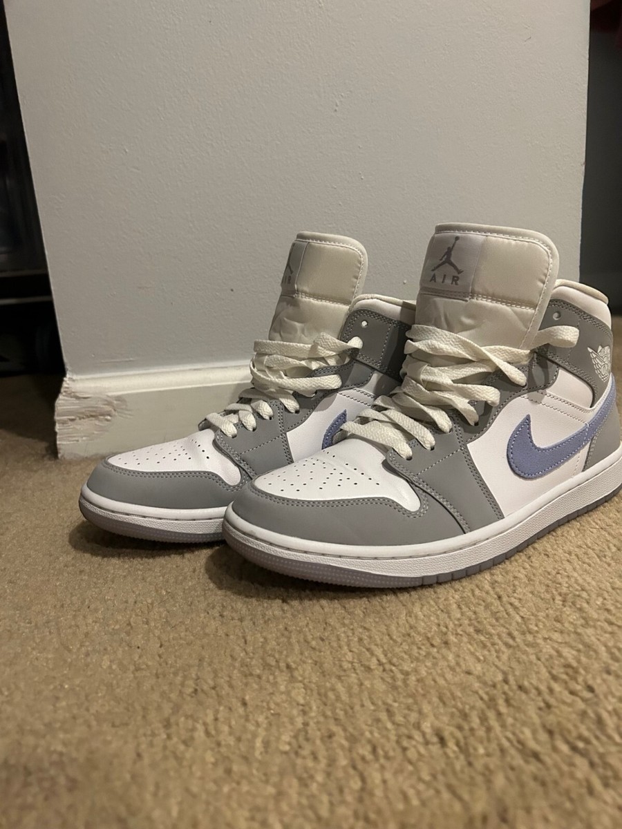 靴 Nike Women's Air Jordan 1 Mid \"Wolf Grey Amazon.com | Nike Women's WMNS Air Jordan 1 Mid Wolf Grey