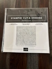 Stampin Up Painted Posies 3D Embossing Folder flowers/stems EUC!!