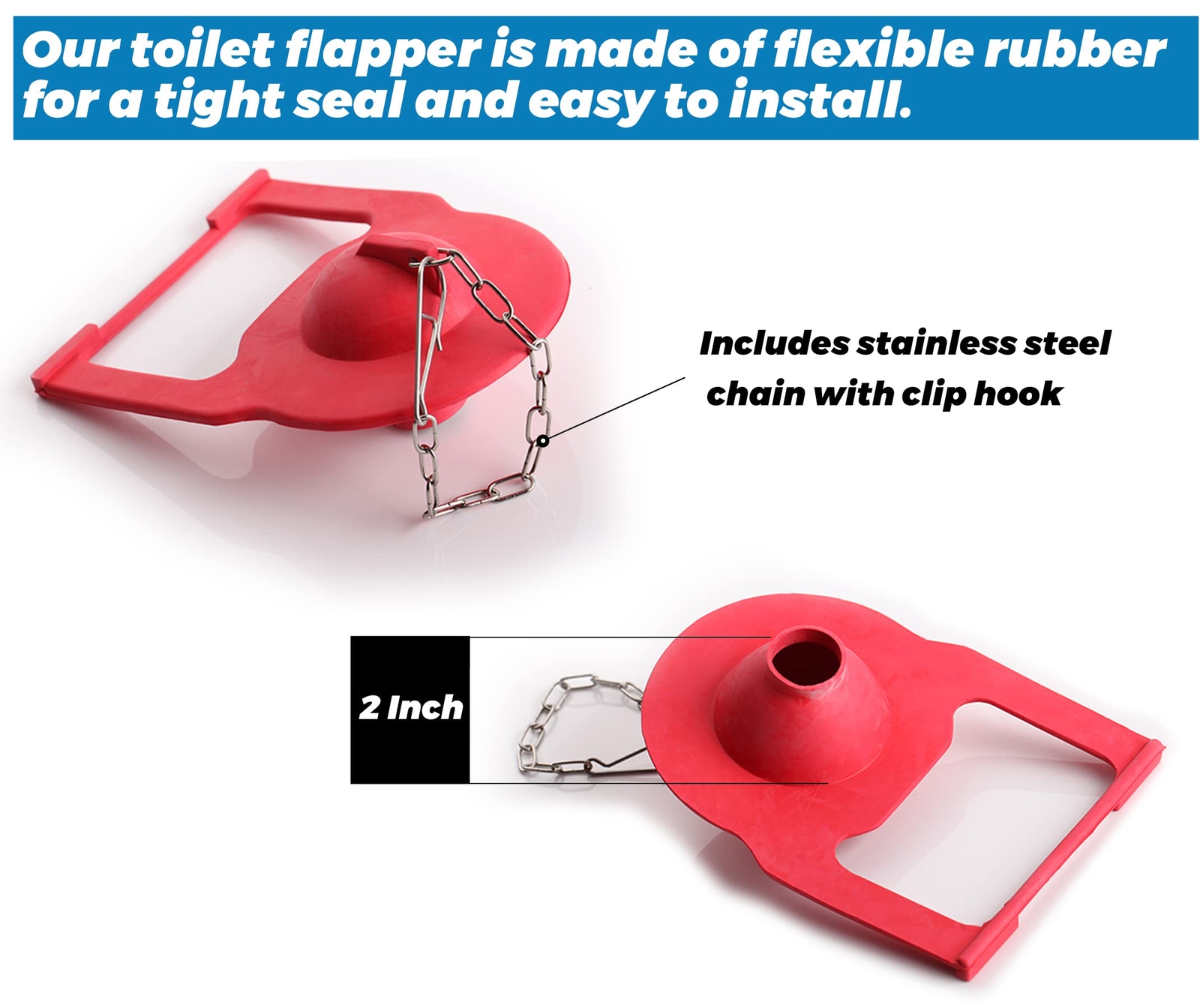 Toilet Flapper with Toilet Flush Valve Seal Gasket Compatible with Kohler Par...