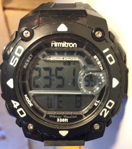 armitron watch water resistant 330ft