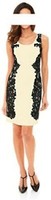 Kleid Cocktailkleid Von Ashley Brooke - Creme Schwarz Gr. 34 Neu