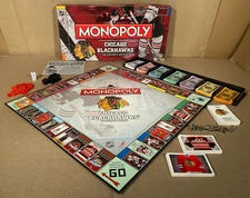 Chicago Blackhawks Collectors Edition Monopoly Game 2010 Complete