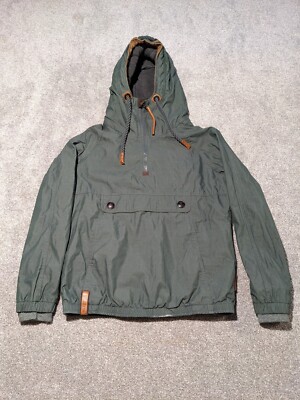 Naketano Jacket Womens Small Brave New World Hooded Outdoor Fishing Hiking 