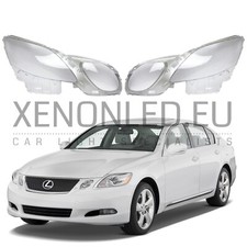 Per Lexus GS 2005 - 2012 Coppia Copri Lenti Vetro Fari (L+R) + Manuale