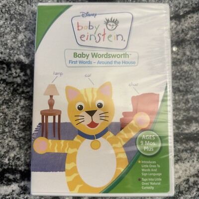 BABY EINSTEIN: Baby Wordsworth First Words Around The House DVD 2005 NEW Disney