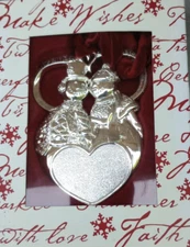 2009 Ornament Things Remembered Christmas Snow couple "Together Forever"  New