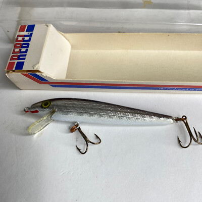 ebay vintage fishing lures with box JACK'S TACKLE MFG CO RIP L LURE Lure & BLACK Toad Tackle Rustic Tackle Box | *Vintage*