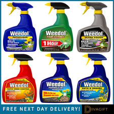 PATHCLEAR WEEDKILLER SPRAY WEEDOL LAWN KILLS BRAMBLE NETTLES THISTLE ULTRA TOUGH