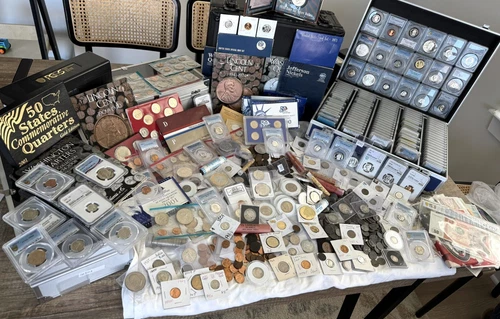 Huge Coin Lot!! - Silver, Old US Coins, Proofs, Indian Head, Buffalo, Liberty V