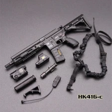 1Set 1:6 Scale Assault Rifle Weapon Gun Soldier Toy 12" Male Figure Collectibles