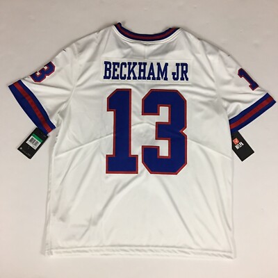 Men's ODELL BECKHAM JR New York Giants WHITE Nike Limited SEWN