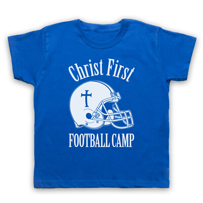 CHRIST FIRST FOOTBALL CAMP RETRO STYLE CHRISTIAN USA KINDER KINDER T-SHIRT