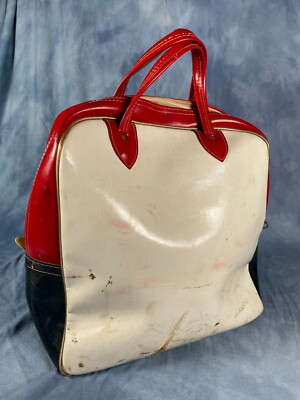 珍品 USA 1980's ローラースケートバッグ ヴィンテージ アメリカ 古着 Vintage Skatetown USA Roller Skate Bag Red White and Blue 1970s